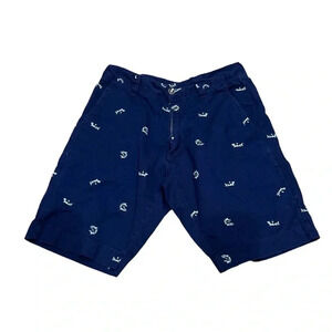 Bruno Milano Shark Print Navy Shorts Size 30